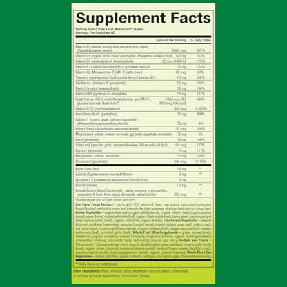 Natural Factors bioenergetic multivitamin and mineral daily supplement packaging