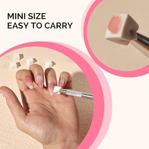 MelodySusie nail sponge kit showing six sides of the sponge