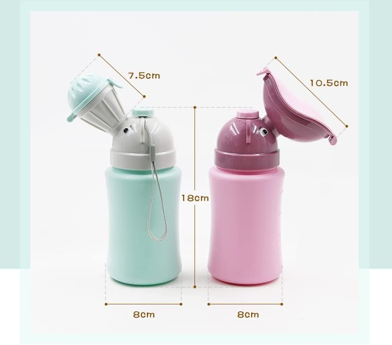 Portable pink urinal bottle for outdoor camping and road trips