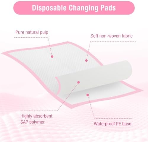 Cabaubl disposable underpads demonstrating waterproof backing