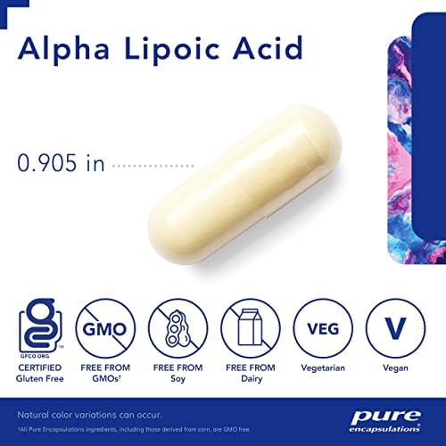 Pure Encapsulations Alpha Lipoic Acid 60 capsules package back details