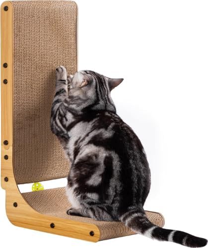 Poils Bebe vertical cat scratch pad saving living room furniture