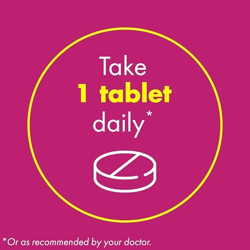 Close up view of the Slow Fe daily iron supplement tablets highlighting the easy to swallow design