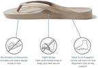 Archies flip flops showing the durable one-piece foam construction.