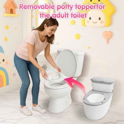 Step stool function of the 3-in-1 training toilet