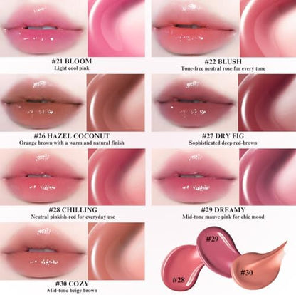 BBIA Glow Tint â€“ Lip Plumping Volumizing Glossy & Glowy Lip Stain Naturally Moisturizing Comfortable Texture Lightweight Long-Lasting Vivid Color Non-Sticky Korean Makeup (11 NUDY, Pack of 1) - Image 5