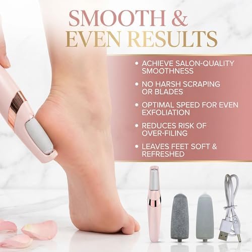 Top view of Glisca electric foot dead skin remover