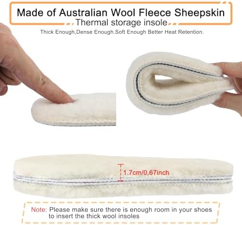 riemot sheepskin insoles showing the non-slip felt bottom layer