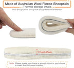 riemot sheepskin insoles showing the non-slip felt bottom layer