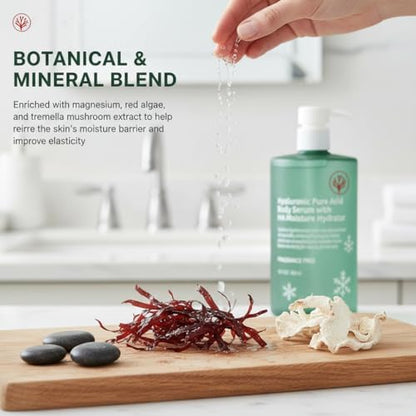 ETUIH pure hyaluronic acid body formula with red algae extract for barrier repair.