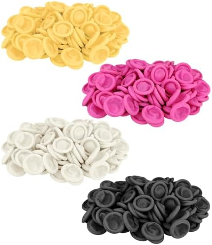 Pink anti static finger protectors rolled style latex guards for wound care