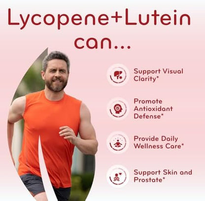 Clear Formulas high absorption lutein and lycopene bottle showing premium quality seal