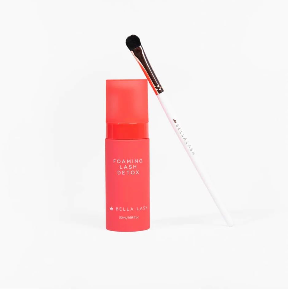 Bliss Boutique Bella Lash Detox foaming cleanser front view bottle packaging