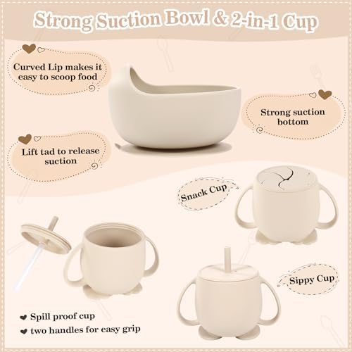 Bxll silicone baby sippy cup and snack container