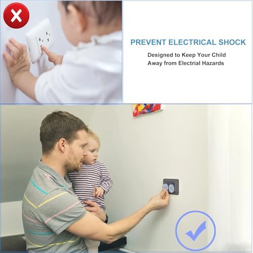 Transparent socket covers for child safety in nursery