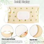 Febsnow baby wipes container showing the durable zip lock seal