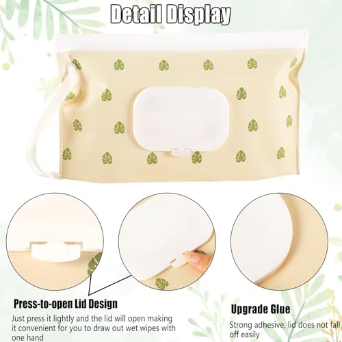 Febsnow baby wipes container showing the durable zip lock seal