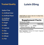 Puritan's Pride Lutein with zeaxanthin complete bottle packaging