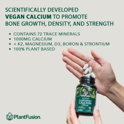 PlantFusion Vegan Calcium tablets and bottle