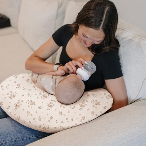 Close up view of the premium dual textured Minky Dot fabric highlighting the soft raised dots for baby tactile stimulation.