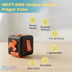 Side view of the stress relief toy highlighting the acupressure rollers face.