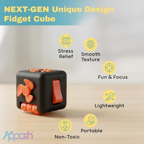 Side view of the stress relief toy highlighting the acupressure rollers face.