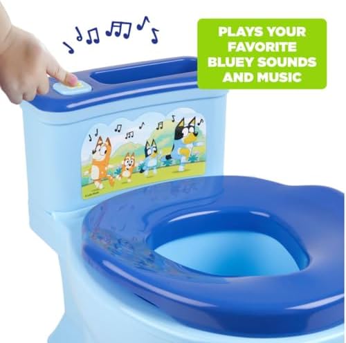 Skid-resistant base of the Ginsey Bluey potty trainer showing safety features
