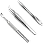 Rypet stainless steel tick removal fork close up
