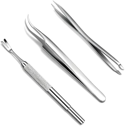 Rypet stainless steel tick removal fork close up