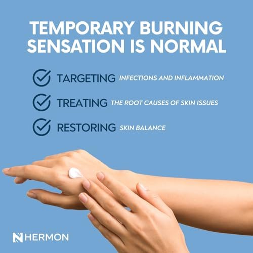Hermon athlete foot treatment side label detailing directions for use.