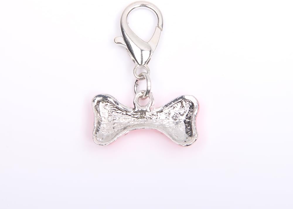 XKSRWE luxury bone motif puppy necklace accessory encrusted with rhinestones