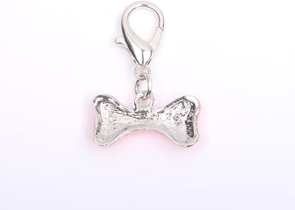 XKSRWE luxury bone motif puppy necklace accessory encrusted with rhinestones