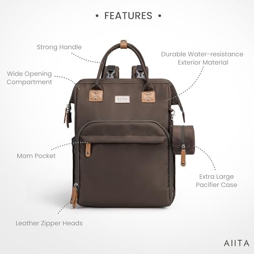 AIITA travel baby bag showing built-in changing station layout