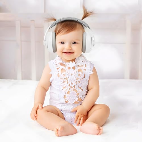 Soft ear cushions on PandaEar infant noise protection earmuffs