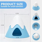 Hamster Hideout, Snowy Mountain Shape Hamster Hide House,Cute Small Animal Habitat Hideaway Hut for Syrian Hamsters, Mice, Gerbils, Rats (Blue) - Image 7
