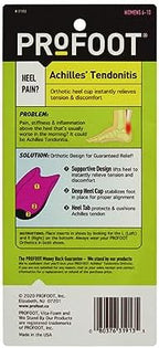 Side profile of PROFOOT women's heel inserts showing the raised elevation design.