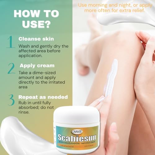 OVANTE Scabiesun multipurpose face and body cream texture and consistency
