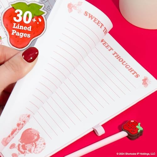Inside view of 64 lined pages of Strawberry Shortcake diary