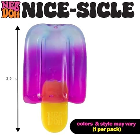 Assorted colors of the imported Schylling Nice-Sicle fidget ball