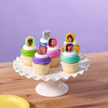 Full collection of six Disney Princess cupcake rings