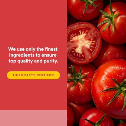 Natural Factors lycopene 60 counts bottle displaying clean non GMO ingredients list