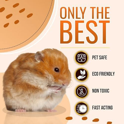 Authentic USA imported Riverside Essentials cage cleaner spray for hamsters and guinea pigs.
