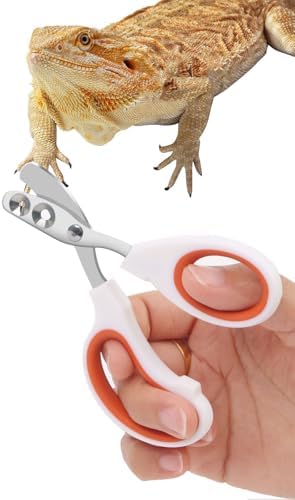 Engorgio reptile claw trimmer showing the three safety cutting holes.