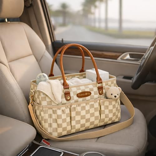 Dokus & Co Luxe Diaper Caddy Organizer interior view with dividers
