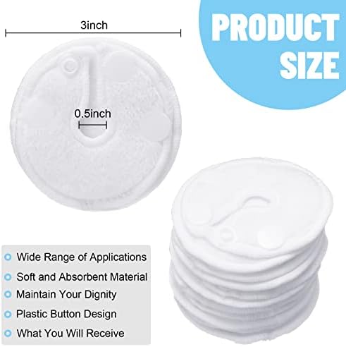 Reusable cotton feeding tube pads stack of 20