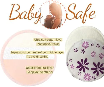 Side view of Beeco Gif2u nursing pads showing thickness