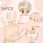 Hingtai personal care packaging with the sixteen piece flexible finger cot set displayed.