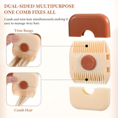 Cozevdnt unisex hair grooming tool package containing two colorful double sided trimmer pieces