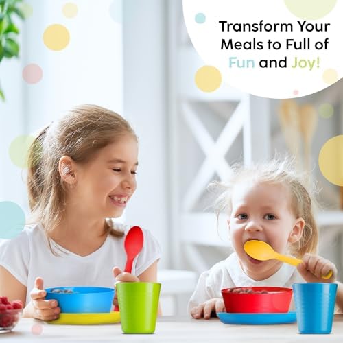 Plaskidy children flatware set including forks spoons and knives