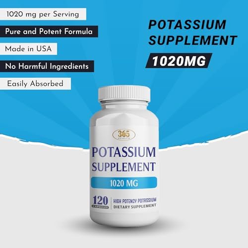 Health Lfe Potassium Bicarbonate supplement bottle showing non-GMO gluten free icons